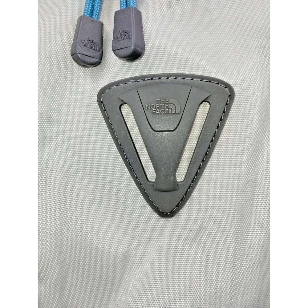 The North Face Wasatch Backpack Light Gray Purple Large Pockets Adjustable Strap